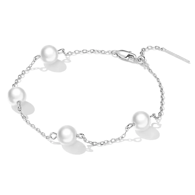 (image for) Pandora Style Pearl Bracelet - BSB090 - View 3
