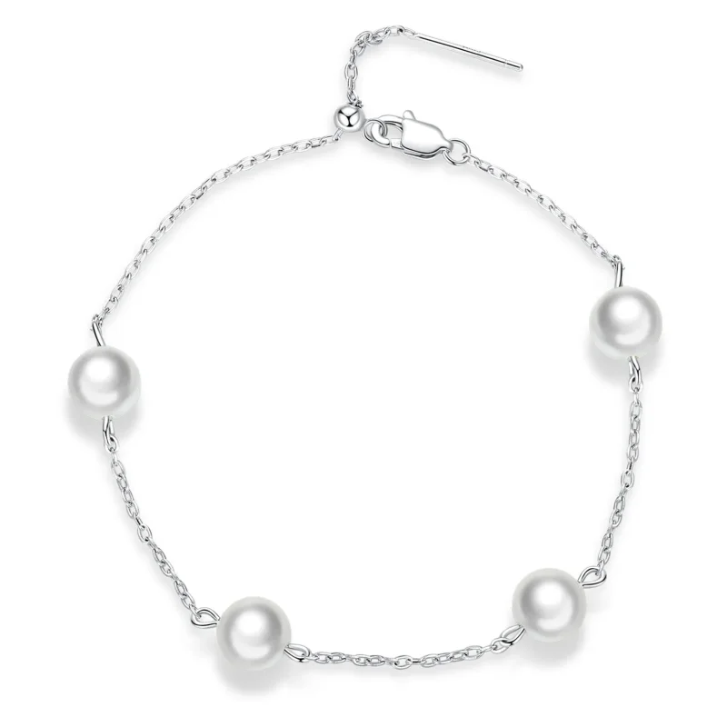 (image for) Pandora Style Pearl Bracelet - BSB090 - Product Image