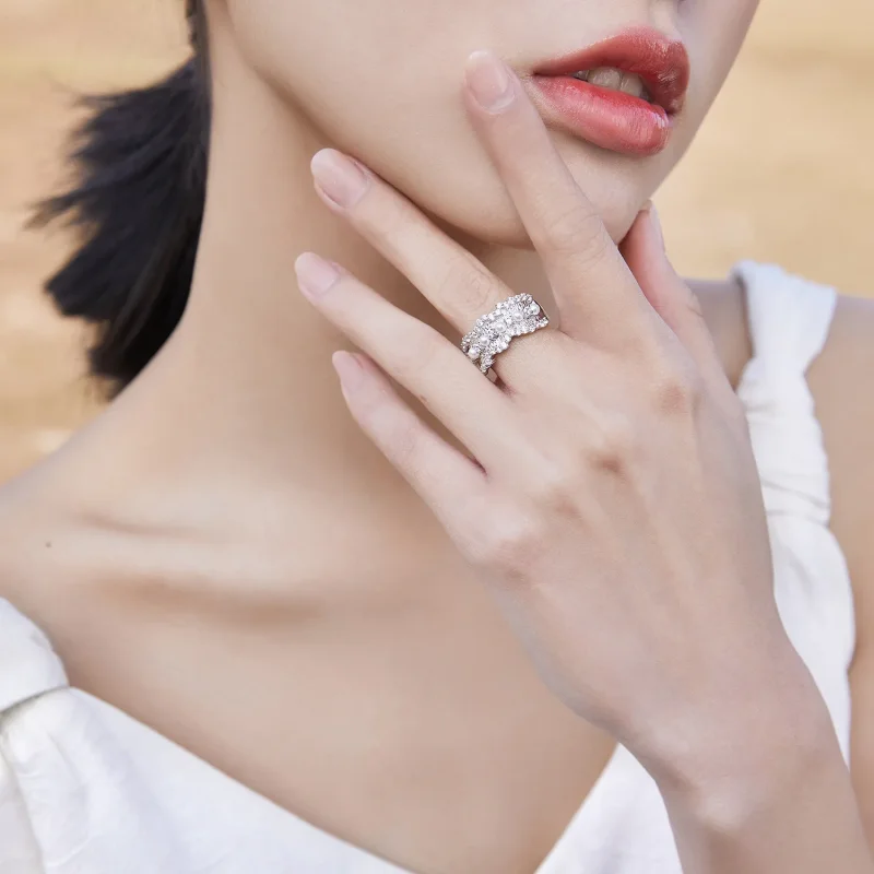 (image for) Pandora Style Princess Ring - BSR187 - View 4