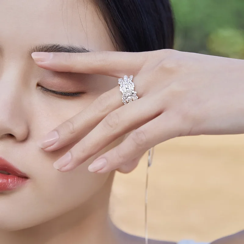 (image for) Pandora Style Princess Ring - BSR187 - View 5
