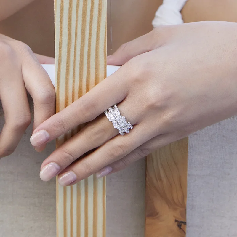 (image for) Pandora Style Princess Ring - BSR187 - View 6