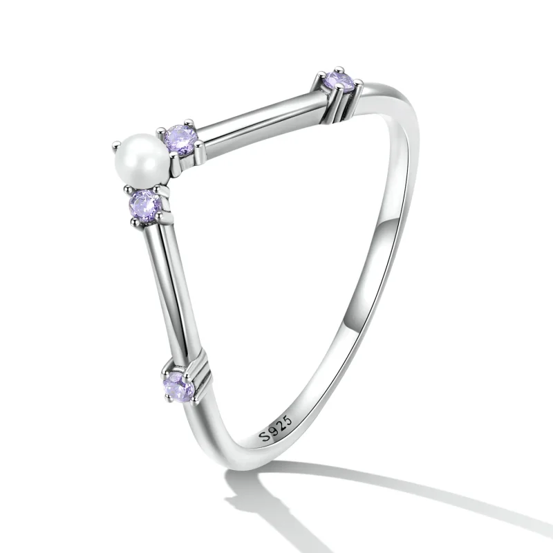 (image for) Pandora Style Princess Wishbone Ring - SCR835 - View 2