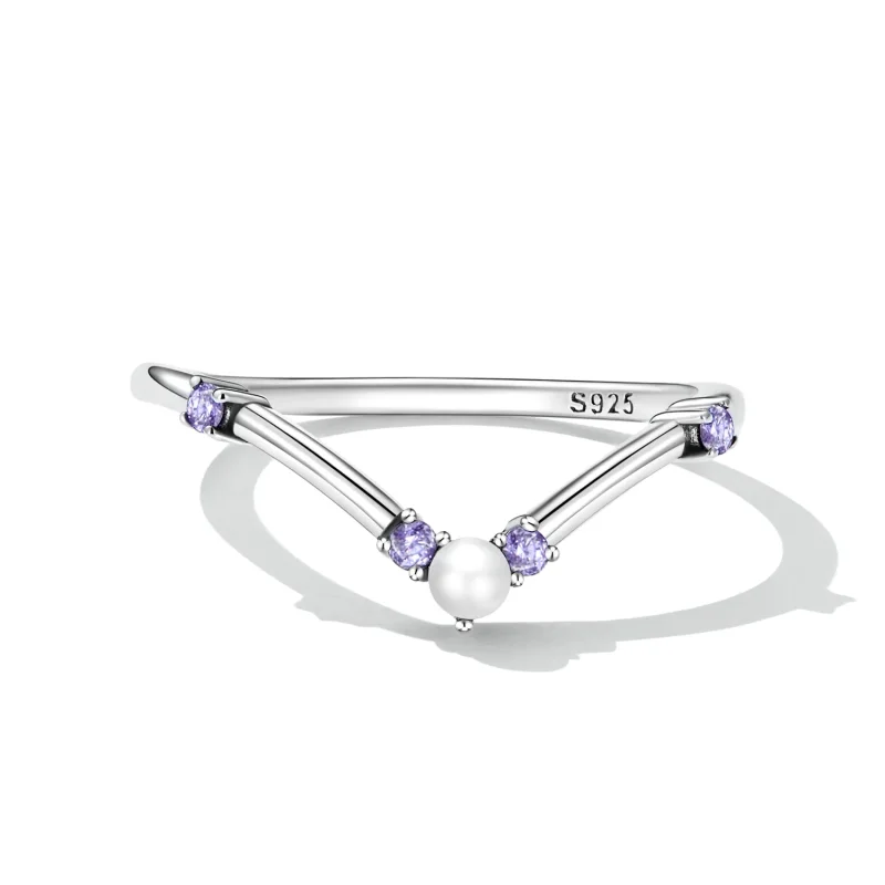(image for) Pandora Style Princess Wishbone Ring - SCR835 - View 3