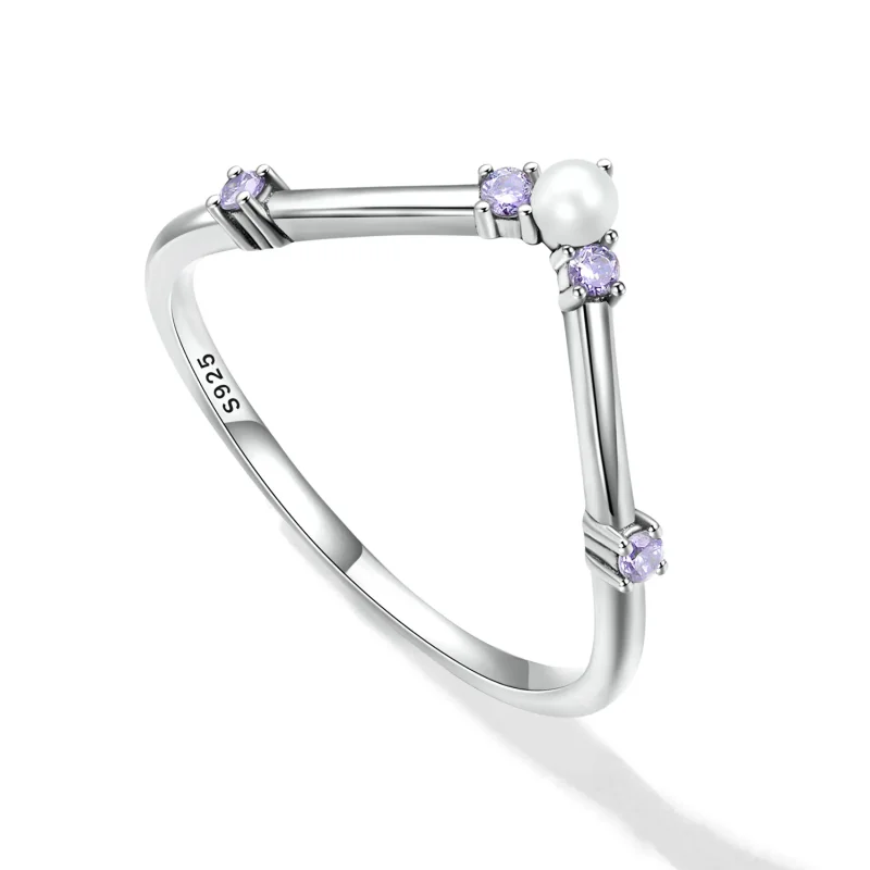 (image for) Pandora Style Princess Wishbone Ring - SCR835 - View 5