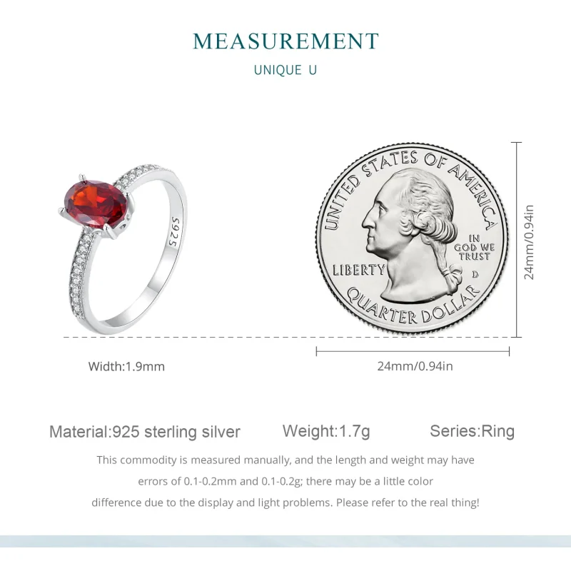 (image for) Pandora Style Red Ring - BSR460-RD - View 7