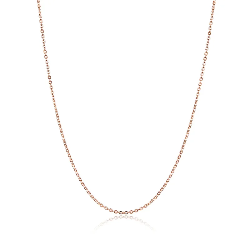 (image for) Pandora Style Rose Gold Necklace - SCA014-45 - Product Image
