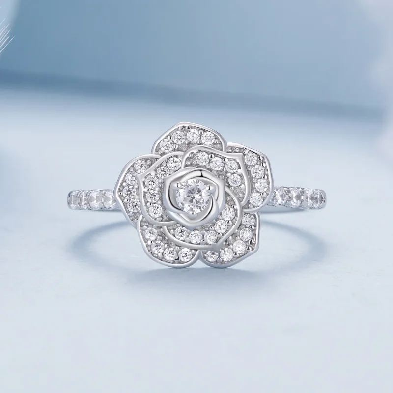 (image for) Pandora Style Rose Ring - BSR449 - View 3