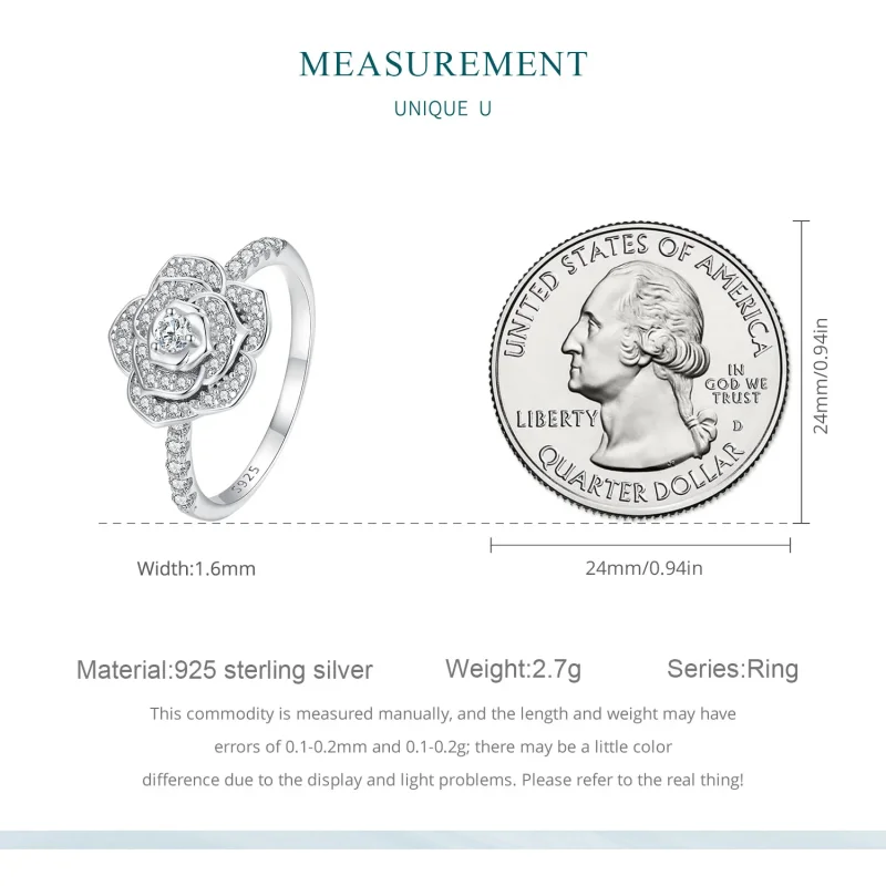 (image for) Pandora Style Rose Ring - BSR449 - View 7