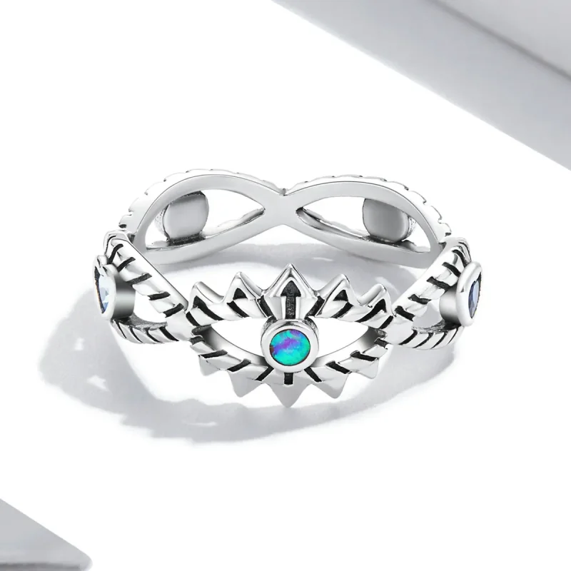 (image for) Pandora Style Sapphire Ring - SCR800 - View 3