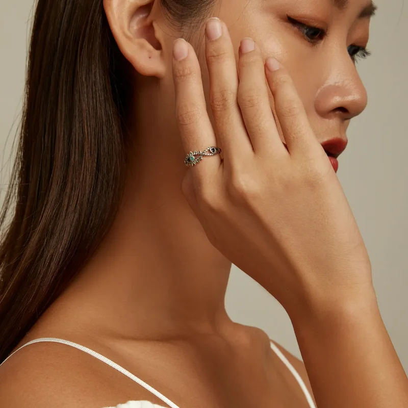 (image for) Pandora Style Sapphire Ring - SCR800 - View 8