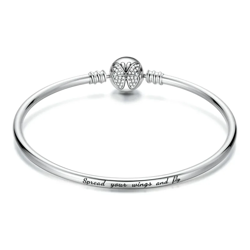 (image for) Pandora Style Silver Bangle - BSB084 - Product Image