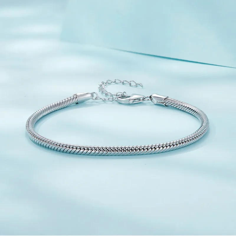 (image for) Pandora Style Snake Chain Bracelet - SCB252 - View 4