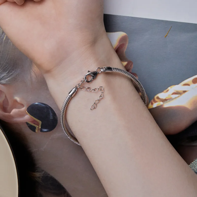 (image for) Pandora Style Snake Chain Bracelet - SCB252 - View 8