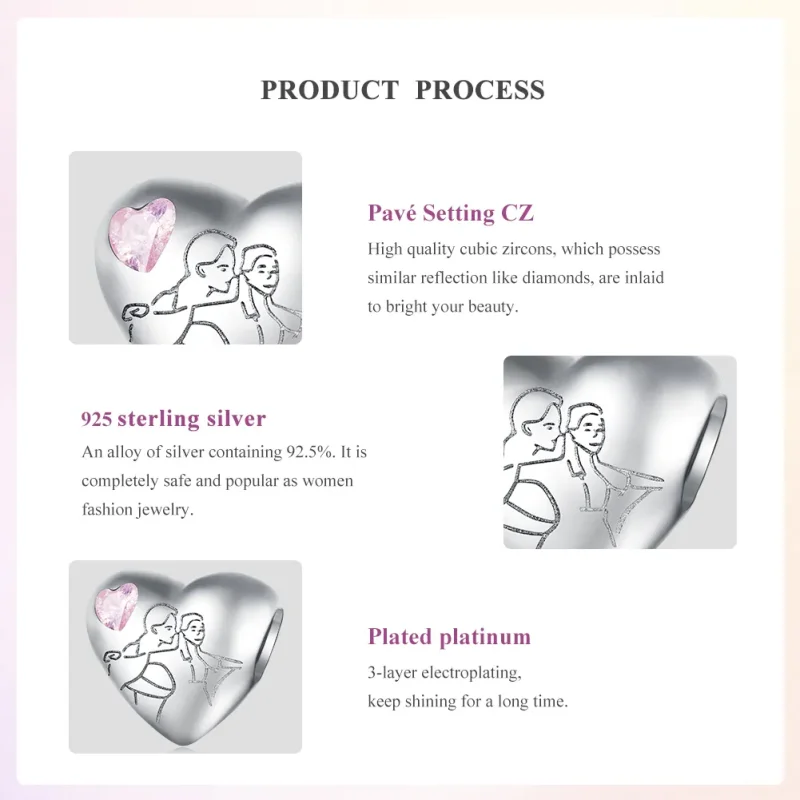 (image for) Pandora Style Soulmate Charm - BSC772 - View 5