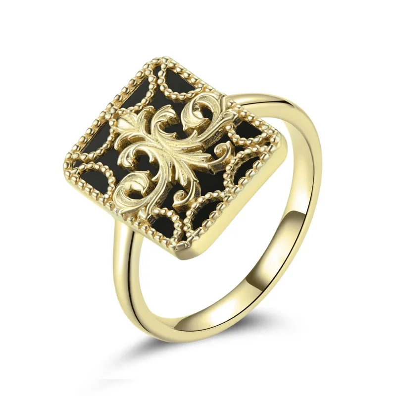 (image for) Pandora Style Square Ring - BSR189 - View 3