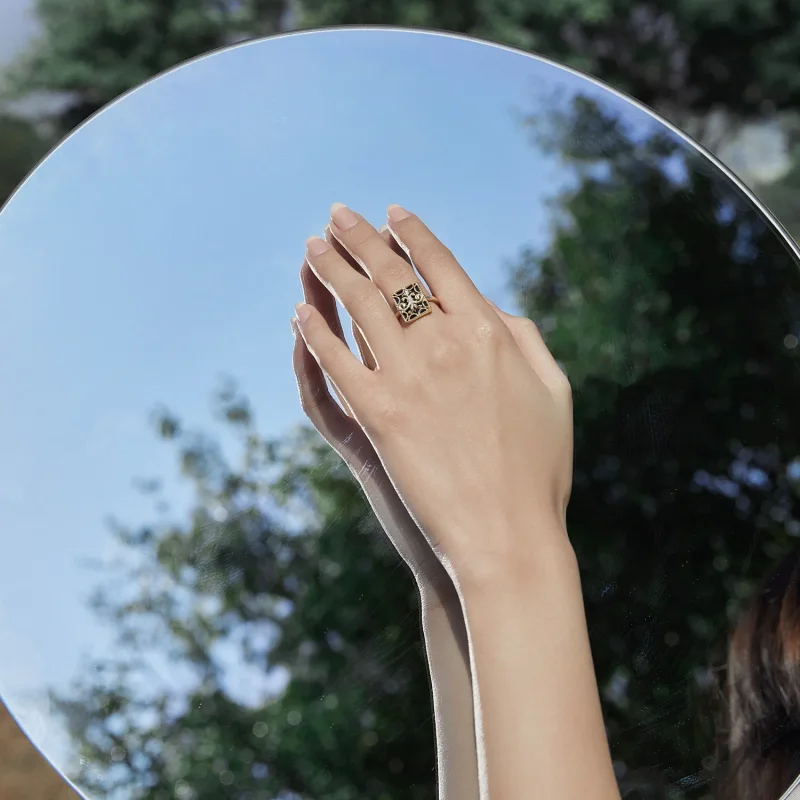 (image for) Pandora Style Square Ring - BSR189 - View 5