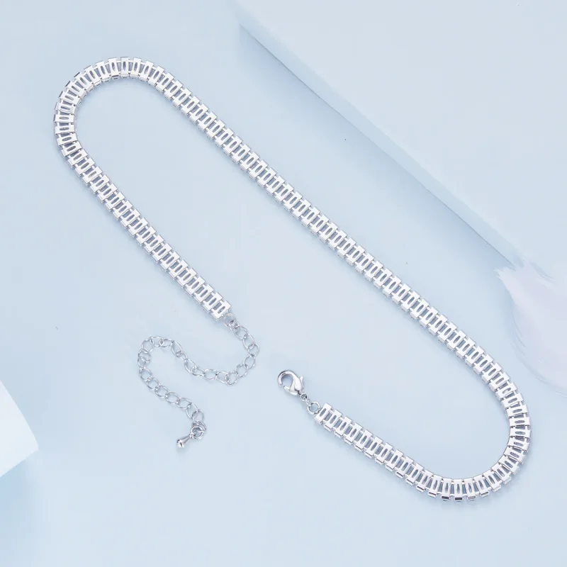 (image for) Pandora Style Tennis Necklace - YIN112 - View 4