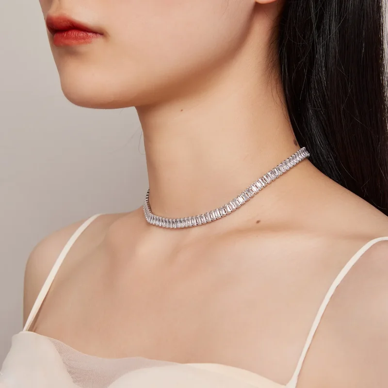 (image for) Pandora Style Tennis Necklace - YIN112 - View 5