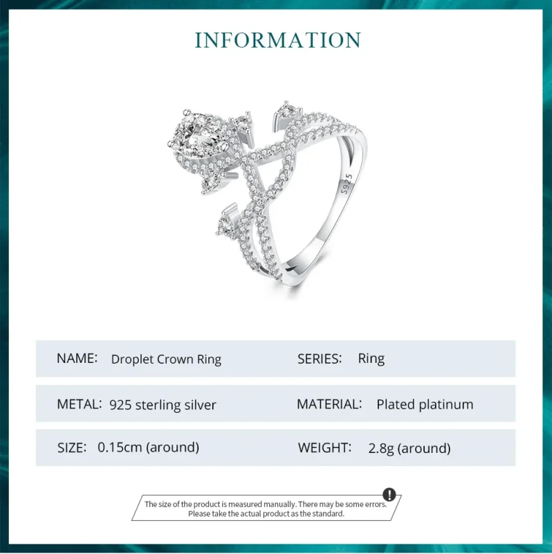 (image for) Pandora Style Tiara Ring - BSR368 - View 6