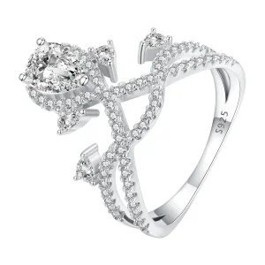 (image for) Pandora Style Tiara Ring - BSR368
