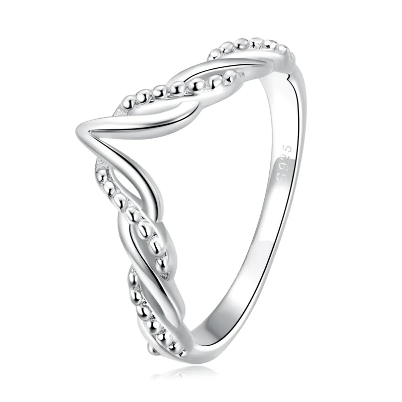 (image for) Pandora Style Tiara Wishbone Ring - BSR258 - Product Image