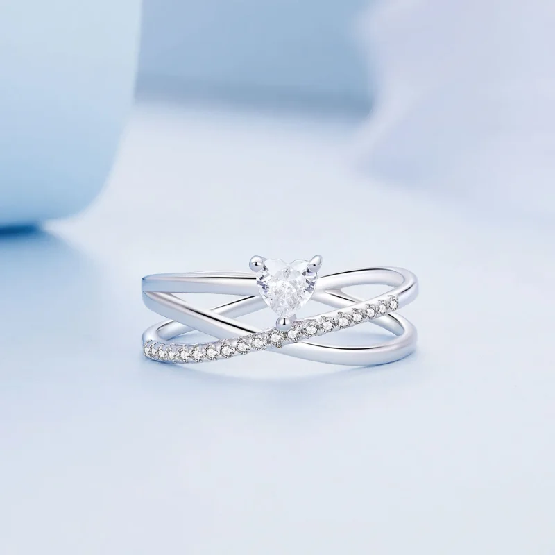 (image for) Pandora Style Triple Band Ring - BSR336 - View 2