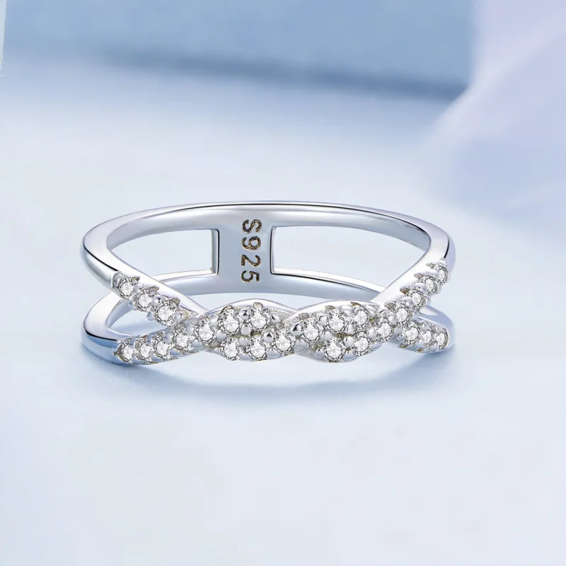 (image for) Pandora Style Twist Ring - BSR327 - View 3