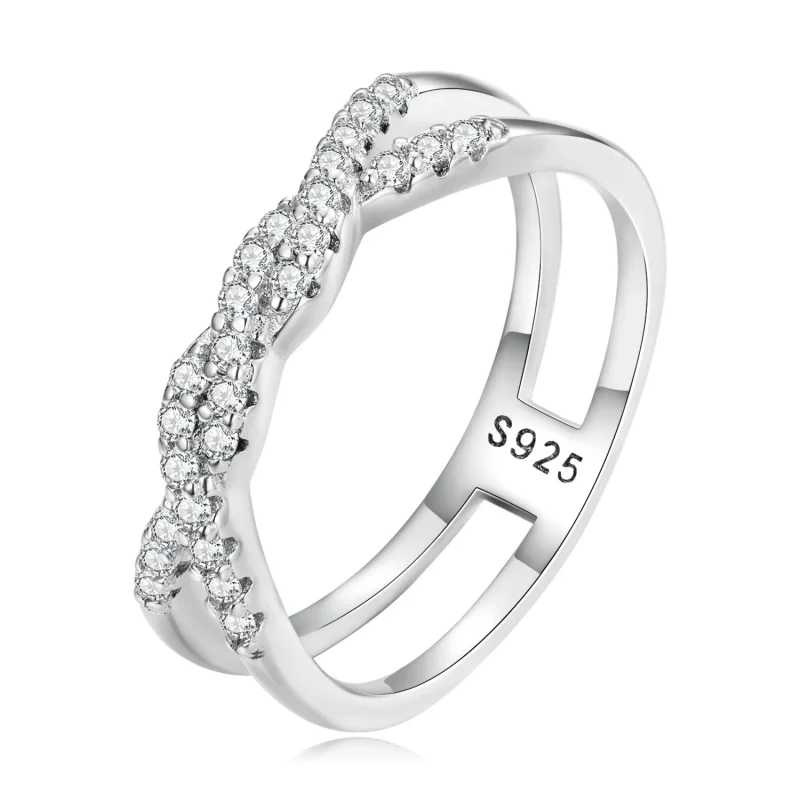 (image for) Pandora Style Twist Ring - BSR327 - Product Image