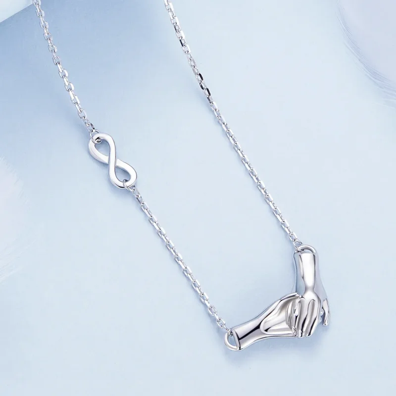 (image for) Pandora Style Valentines Necklace - BSN337 - View 2