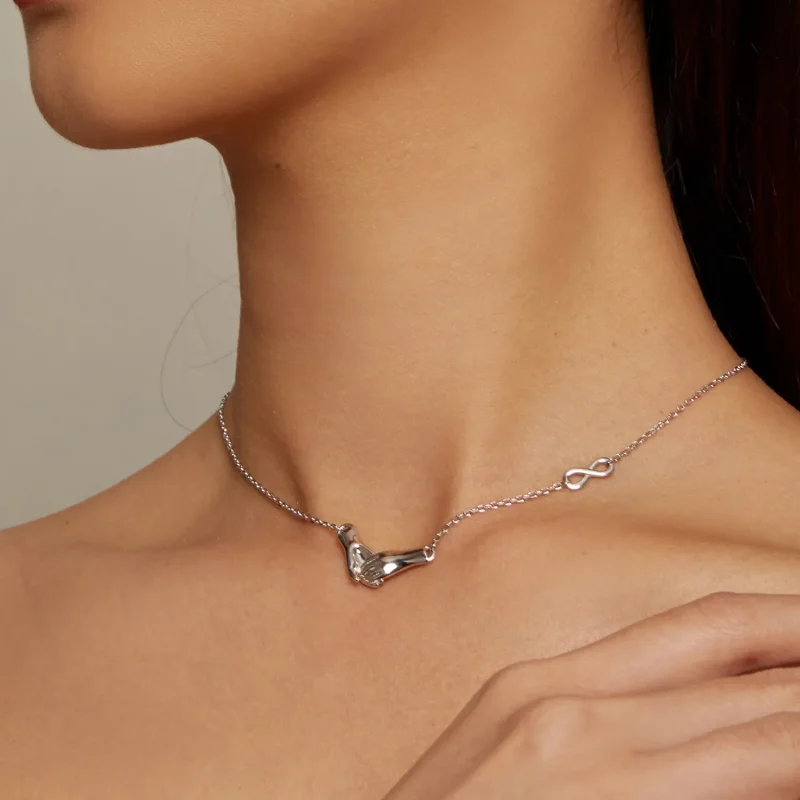 (image for) Pandora Style Valentines Necklace - BSN337 - View 6