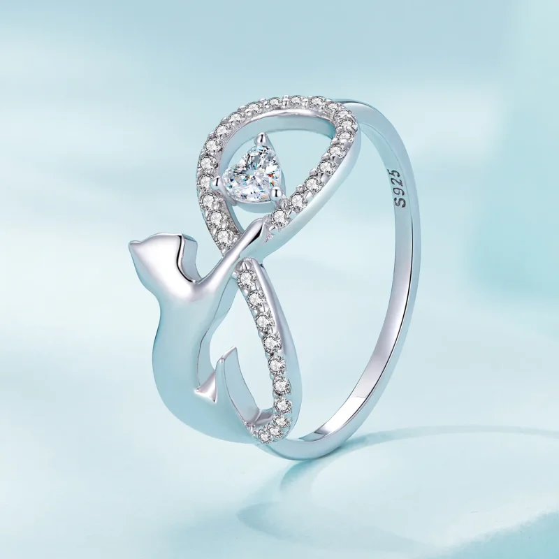 (image for) stylish Pandora Style Infinity Knot Ring - SCR918 - View 2