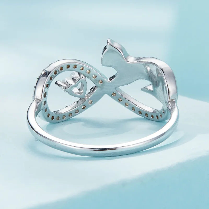 (image for) stylish Pandora Style Infinity Knot Ring - SCR918 - View 4