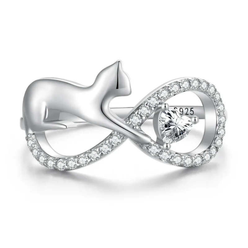 (image for) stylish Pandora Style Infinity Knot Ring - SCR918 - View 8