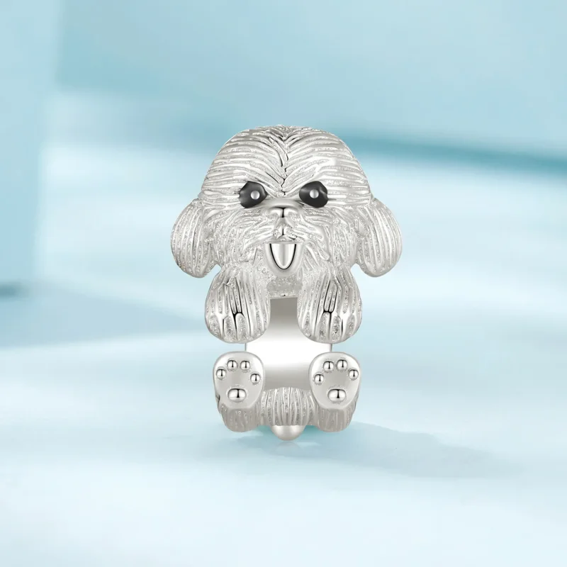 (image for) adorable teddy charm in a Pandora style - SCC2586 - View 2