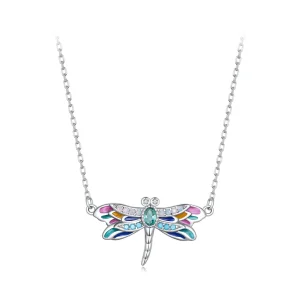 (image for) Exquisite Dragonfly Necklace in the Pandora style - BSN348