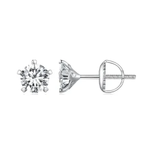 (image for) Pandora-inspired 0.5Ct Moissanite Stud Earrings - MSE024-S