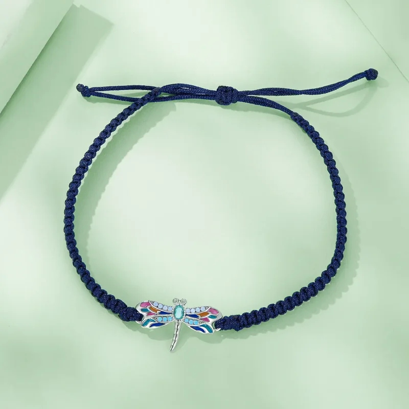 (image for) Pandora-inspired Dragonfly Cord Bracelet - BSB111 - View 3