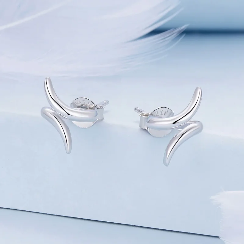 (image for) Pandora-inspired Headphones Stud Earrings - BSE903 - View 2