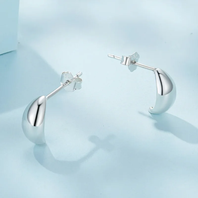 (image for) Pandora-inspired Moon Studs Earrings - SCE1632 - View 3