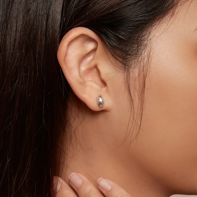 (image for) Pandora-inspired Moon Studs Earrings - SCE1632 - View 6