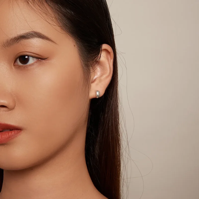 (image for) Pandora-inspired Moon Studs Earrings - SCE1632 - View 7