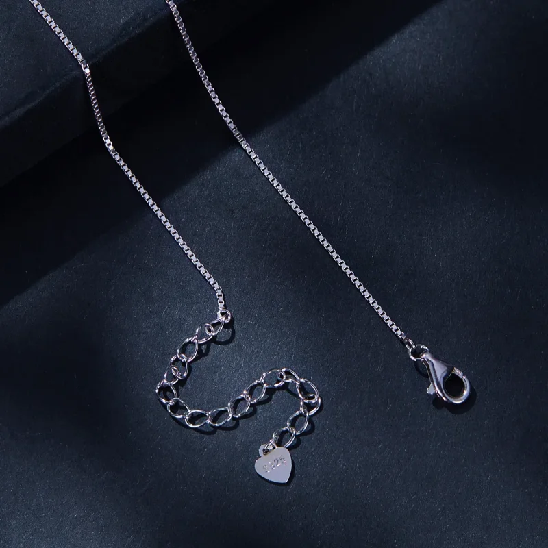 (image for) Pandora Style 0.3Ct Moissanite Necklace (One Certificate) - MSN022 - View 4