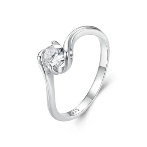 (image for) Pandora Style 0.5Ct Moissanite Ring (Includes One Certificate) - MSR040