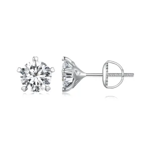 (image for) Pandora Style 1Ct Moissanite Studs Earrings - MSE024-L
