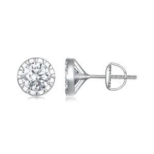 (image for) Pandora Style 1Ct Moissanite Studs Earrings - MSE027