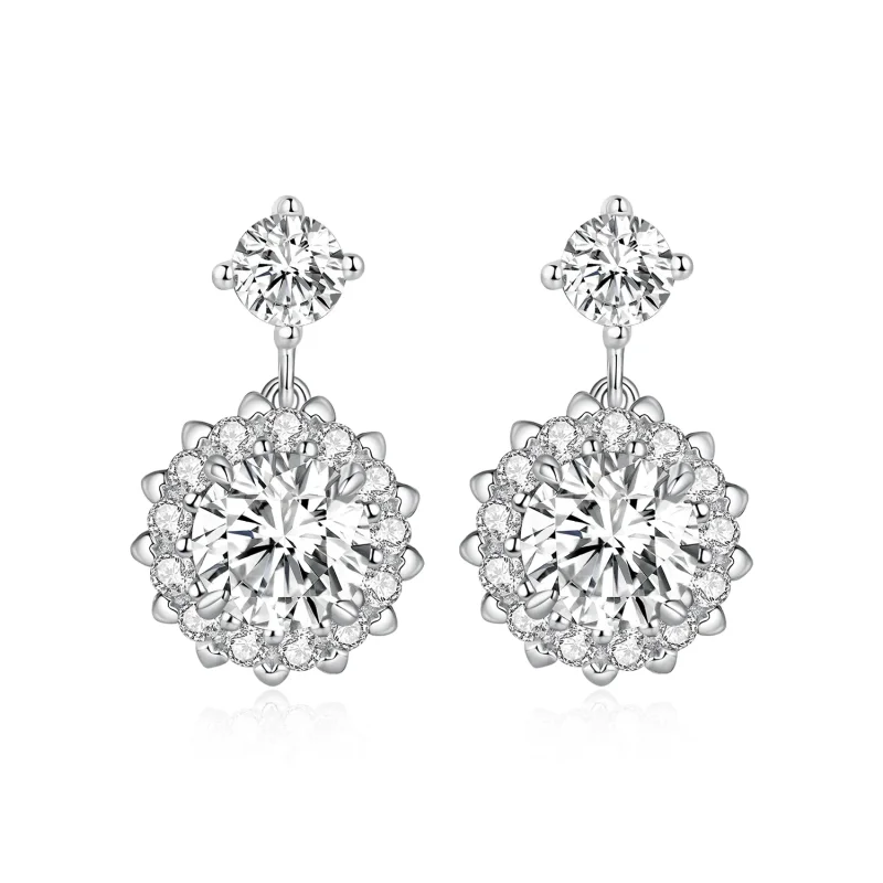 (image for) Pandora Style 1Ct Moissanite Studs Earrings - MSE028 - Product Image