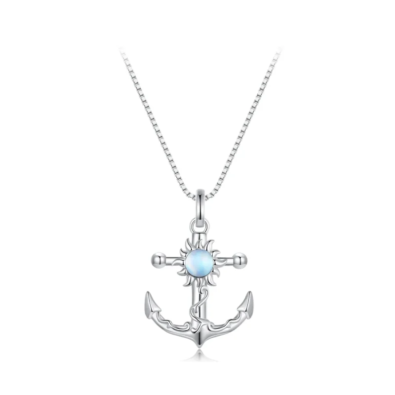 (image for) Pandora Style Anchor Necklace - BSN349 - Product Image