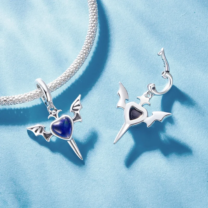 (image for) Pandora Style Angel Wings Dangle - SCC2559 - View 4