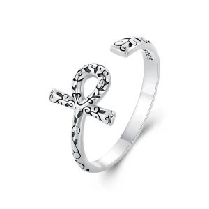 (image for) Pandora Style Ankh Cross Open Ring - SCR972-E