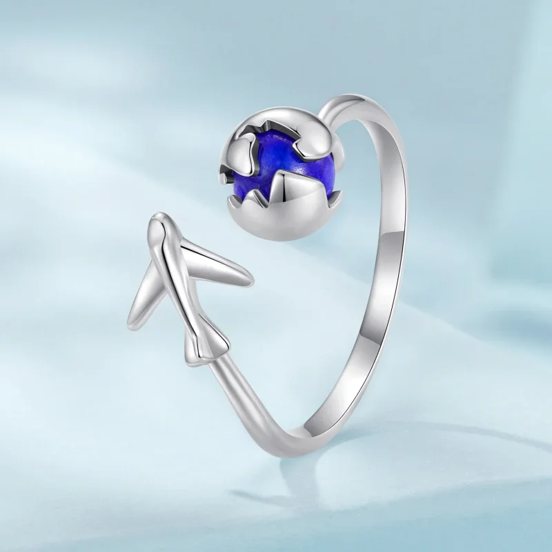 (image for) Pandora Style Around The World Open Ring - SCR959-E - View 2